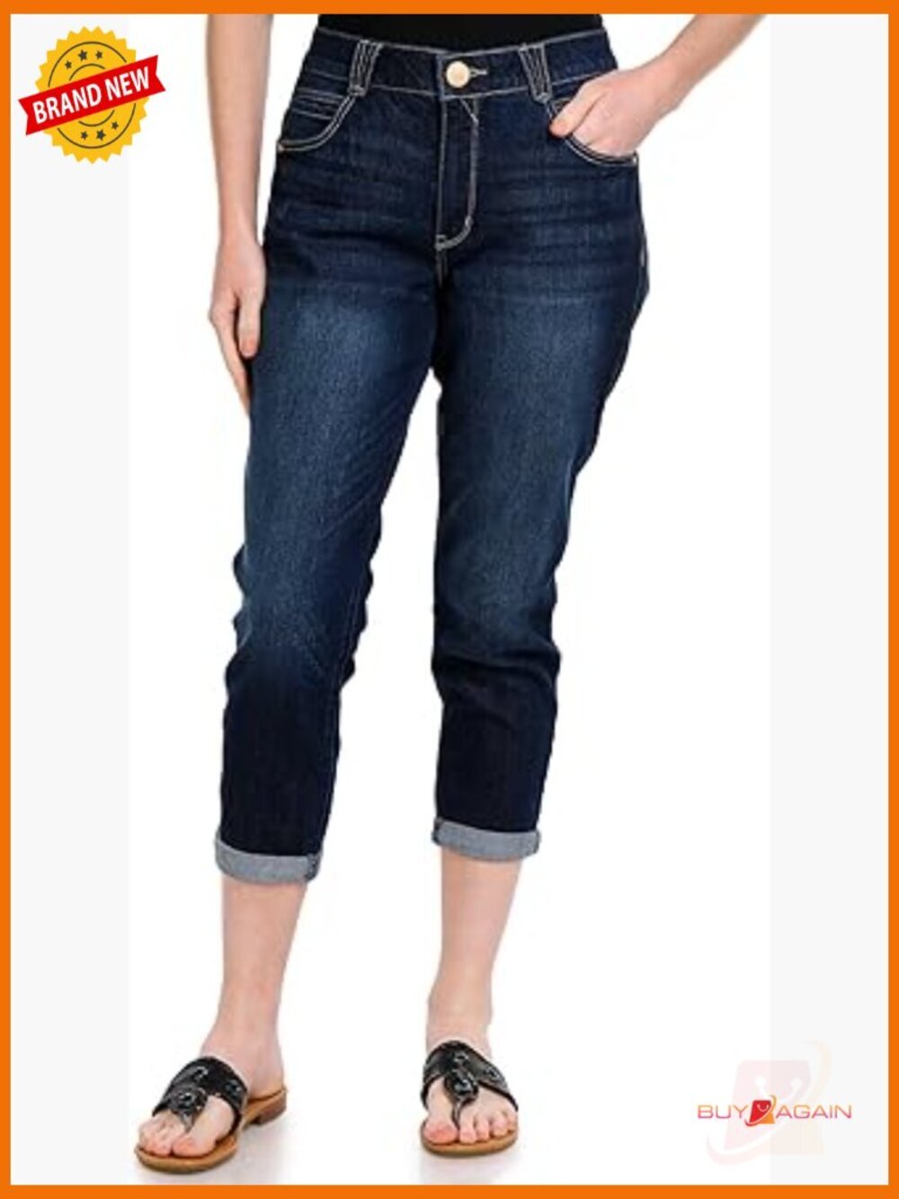 Petite Ab Solution Crop Jeans - Skinny Crop with Slimming Panels